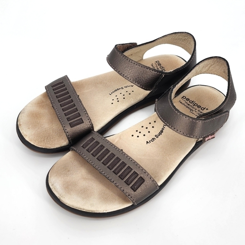 Pediped Lisa Flex Sandals Bronze Girl's 12-12.5 29